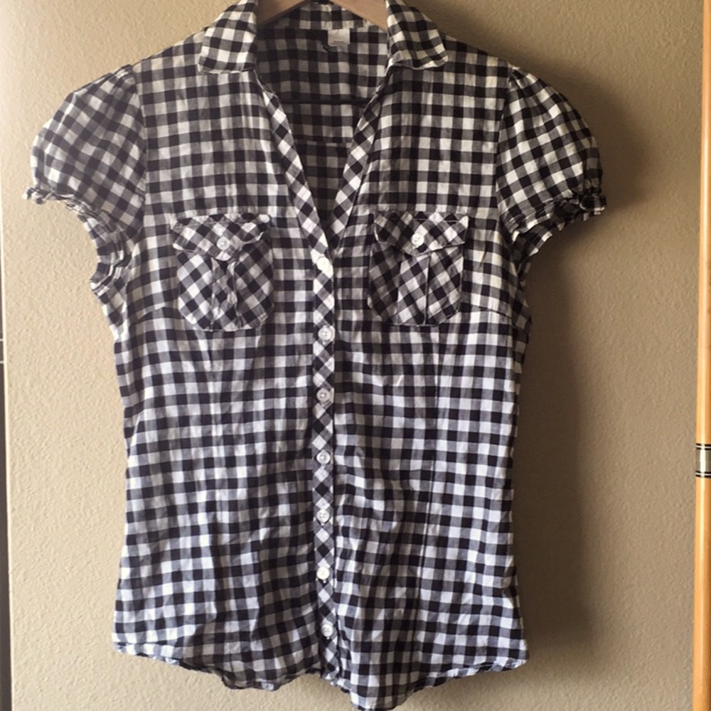 Divided H&M Gingham Cotton Shirt